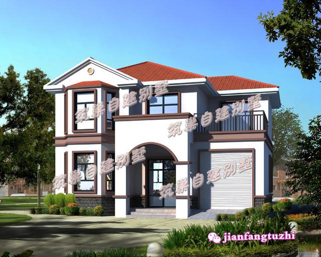 農(nóng)村二層簡(jiǎn)歐別墅設(shè)計(jì)圖，造價(jià)20萬(wàn)，滿(mǎn)足三代同堂居住完全沒(méi)問(wèn)題。