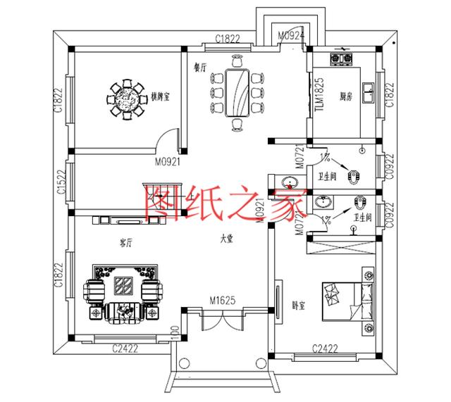 推薦3套農(nóng)村二層別墅設(shè)計(jì)圖，2個(gè)客廳5個(gè)臥室，全家人都能住在一起，不能錯(cuò)過(guò)！