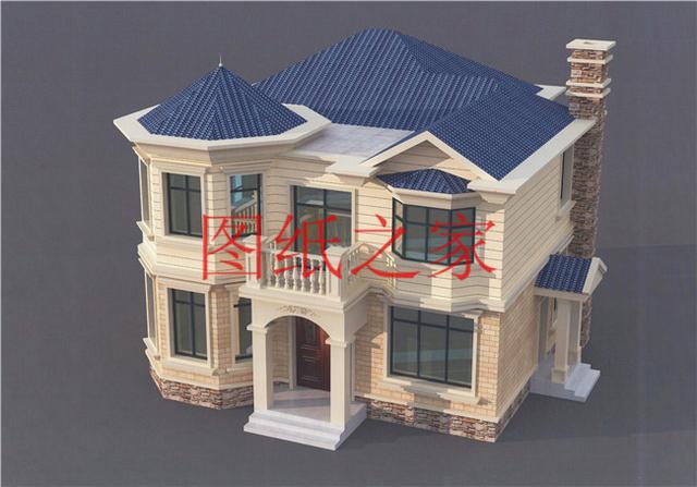 占地100平方米左右小宅基地的二層別墅，造價只要20萬！