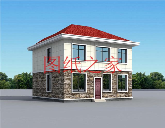 占地100平方米左右小宅基地的二層別墅，造價只要20萬！