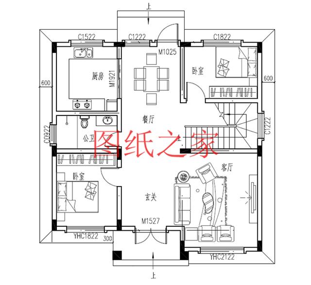 占地100平方米左右小宅基地的二層別墅，造價只要20萬！