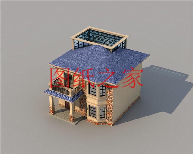 占地100平方米左右小宅基地的二層別墅，造價只要20萬！