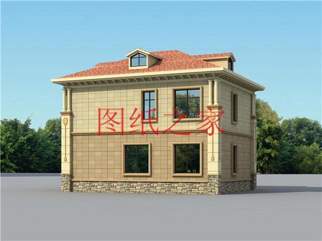 占地100平方米左右小宅基地的二層別墅，造價只要20萬！