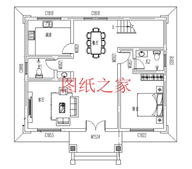 占地100平方米左右小宅基地的二層別墅，造價只要20萬！