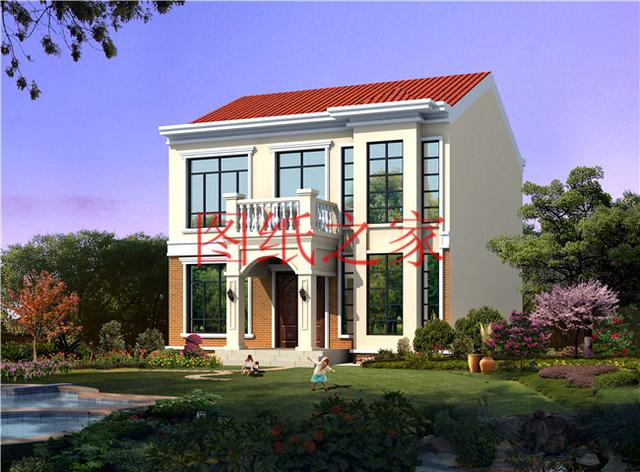 占地100平方米左右小宅基地的二層別墅，造價只要20萬！