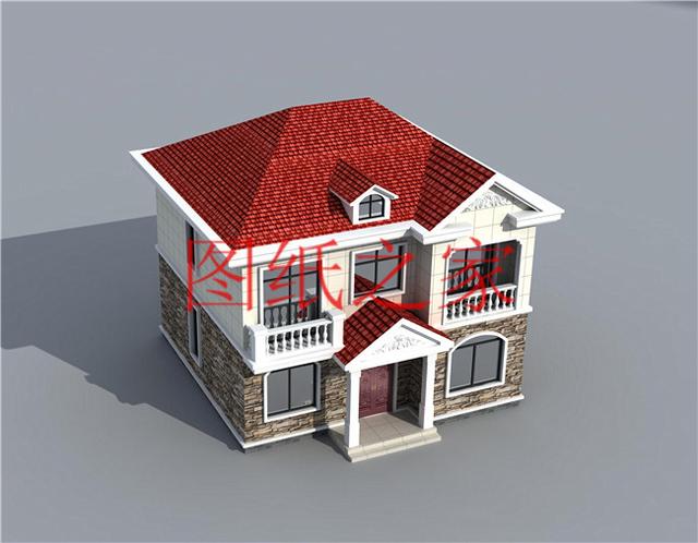 占地100平方米左右小宅基地的二層別墅，造價只要20萬！