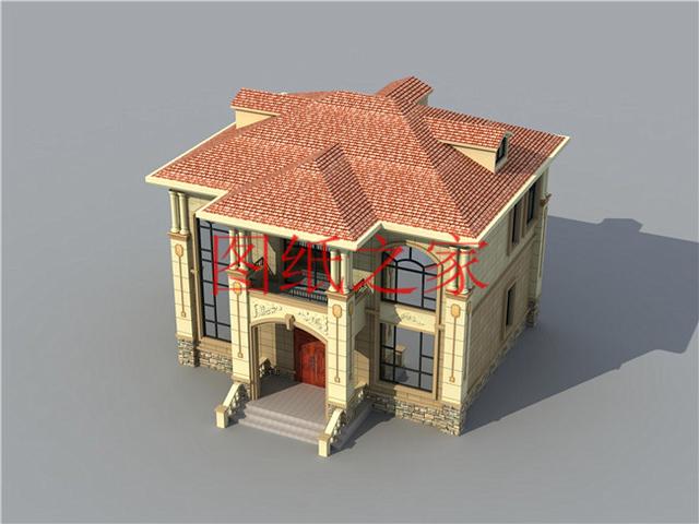 占地100平方米左右小宅基地的二層別墅，造價只要20萬！