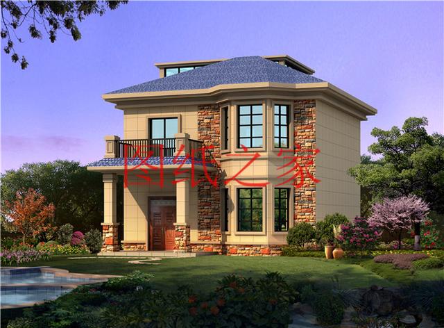 占地100平方米左右小宅基地的二層別墅，造價只要20萬！