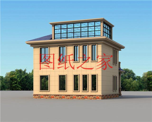 占地100平方米左右小宅基地的二層別墅，造價只要20萬！