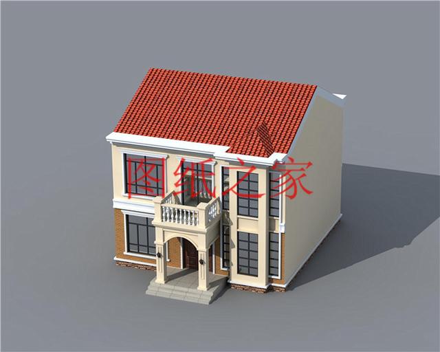 占地100平方米左右小宅基地的二層別墅，造價只要20萬！