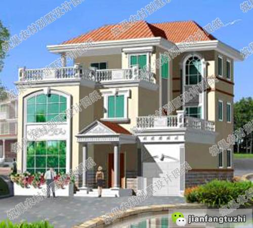 12×12米三層農村別墅設計圖，帶多露臺+套間，一起來看看。