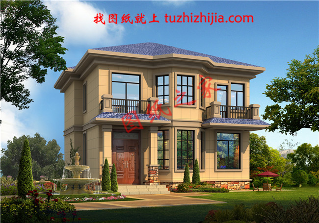 農(nóng)村18萬(wàn)元二層小樓圖，占地120平面，戶型緊湊合理