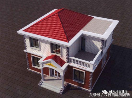 農(nóng)村二層別墅自建房，簡單實(shí)用，只要10萬就能建成，很適合農(nóng)村自建！