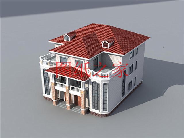 推薦2套三層雙拼別墅，豪華大氣，村里人一定非常羨慕兄弟倆！