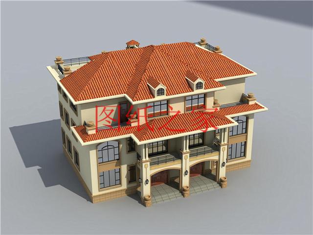 推薦2套三層雙拼別墅，豪華大氣，村里人一定非常羨慕兄弟倆！