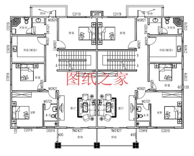 推薦2套三層雙拼別墅，豪華大氣，村里人一定非常羨慕兄弟倆！