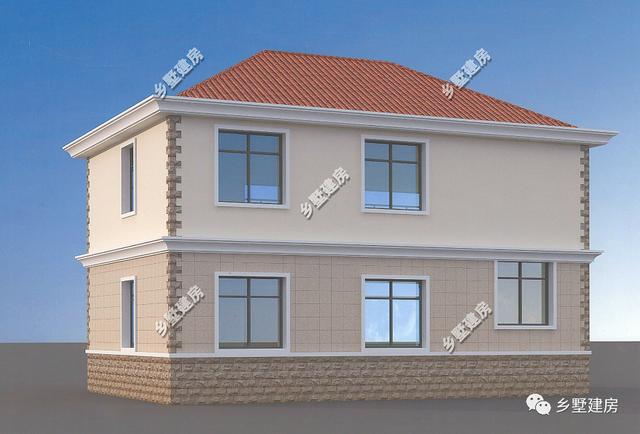 兩款帶車庫+露臺(tái)的二層農(nóng)村自建房，簡單實(shí)用，25萬給你豪華別墅！