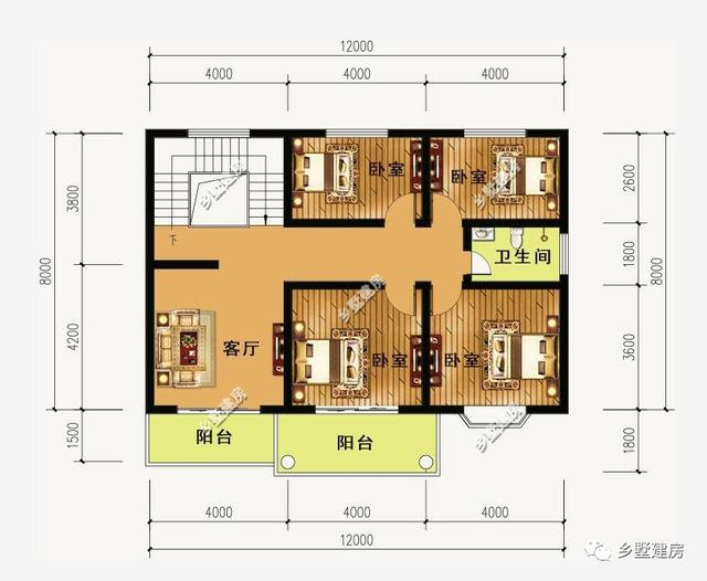 兩款帶車庫+露臺(tái)的二層農(nóng)村自建房，簡單實(shí)用，25萬給你豪華別墅！