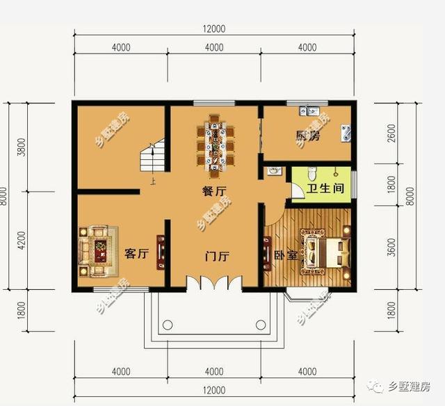 兩款帶車庫+露臺(tái)的二層農(nóng)村自建房，簡單實(shí)用，25萬給你豪華別墅！