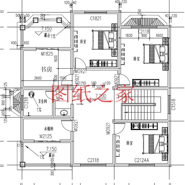 推薦5套優(yōu)雅大氣的三層別墅，占地170平方米，造價(jià)不到40萬元，這可算是撿到寶了！