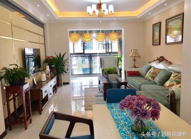 118平米三室兩廳中大戶型新房花20萬裝修，全屋效果漂亮極了，這才是標準的精裝修嘛。