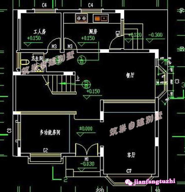 2款占地90平方米的三層別墅設(shè)計圖，別墅精致布局合理，而且花費也少。
