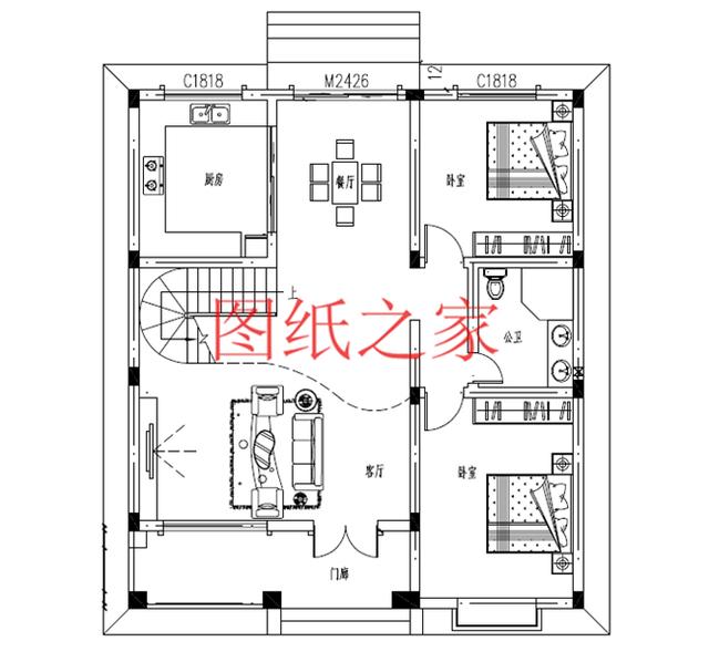 推薦3套適合一般家庭的二層別墅，占地130平米，不大不小剛剛好！