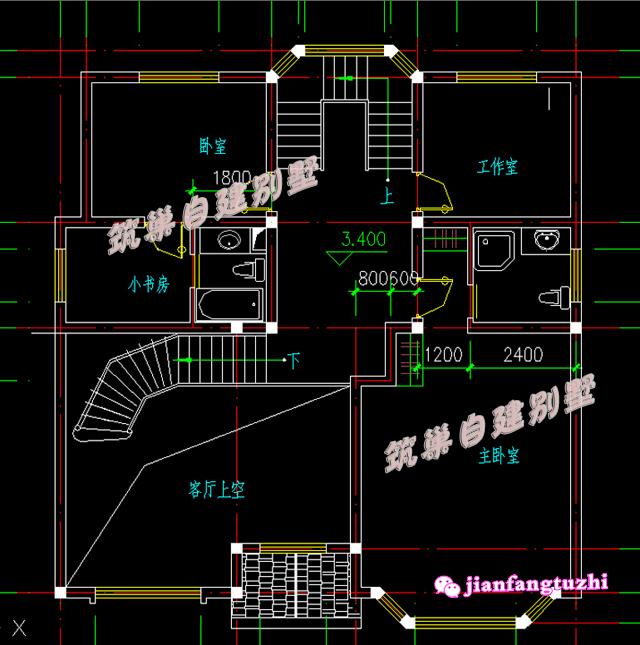 占地140平三層磚混結(jié)構(gòu)別墅設(shè)計圖，精致漂亮，（附別墅建成實拍外觀圖）