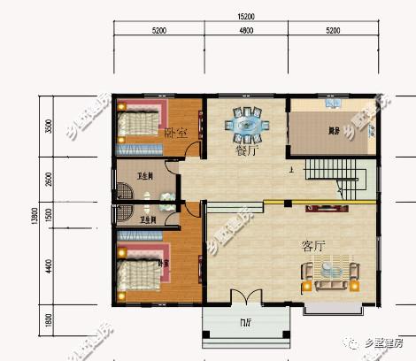 造價20萬的兩款農村二層別墅設計圖，第二套老少皆宜，大眾情人款！