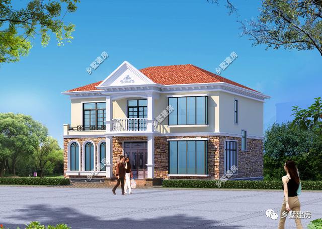 造價20萬的兩款農村二層別墅設計圖，第二套老少皆宜，大眾情人款！