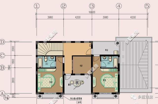 造價20萬的兩款農村二層別墅設計圖，第二套老少皆宜，大眾情人款！