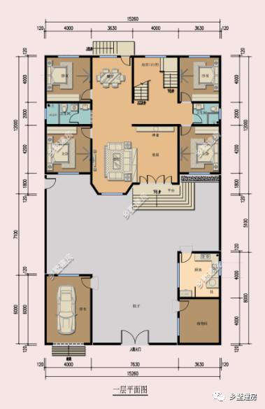 三層款外形豪華大氣的農(nóng)村別墅設(shè)計圖，給你不一樣的感覺！