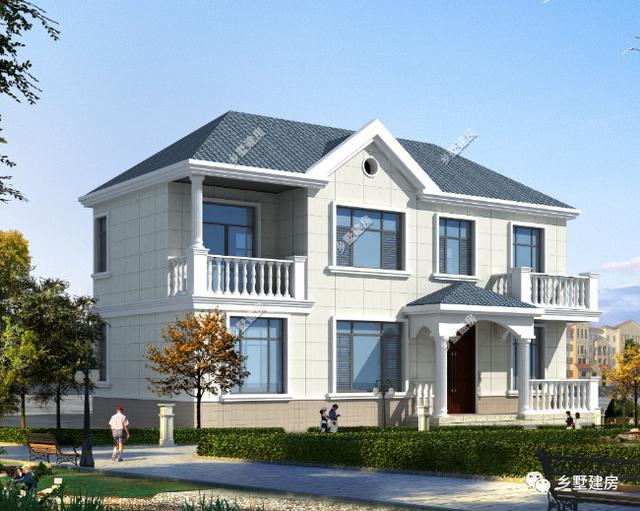 三層款外形豪華大氣的農(nóng)村別墅設(shè)計圖，給你不一樣的感覺！