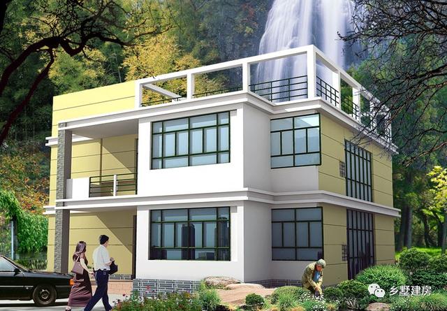 三層款外形豪華大氣的農(nóng)村別墅設(shè)計圖，給你不一樣的感覺！