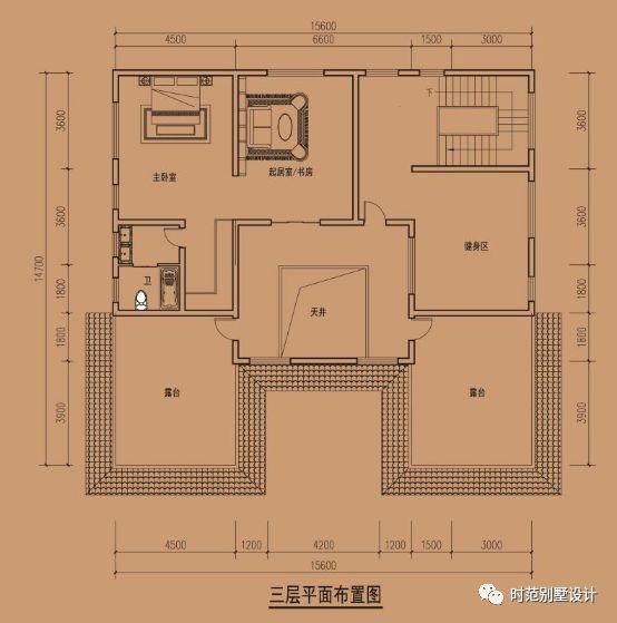 三層中式別墅設(shè)計(jì)圖，帶庭院+地下室，外觀大氣，是大城市很難能有的舒適。