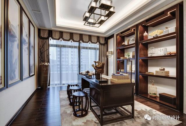 三層中式別墅設(shè)計(jì)圖，帶庭院+地下室，外觀大氣，是大城市很難能有的舒適。