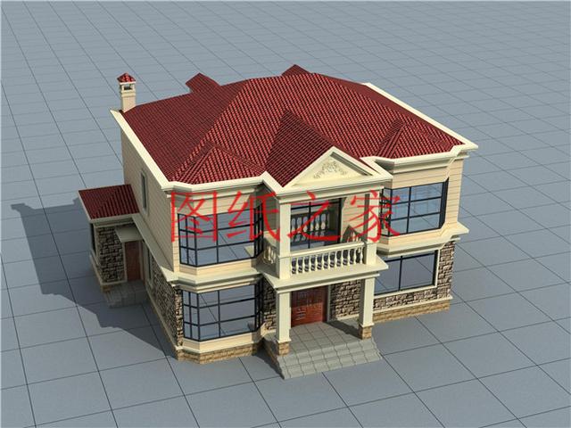 介紹3套二層別墅，光開間就有15米，造價(jià)還不到40萬，真是美美噠！