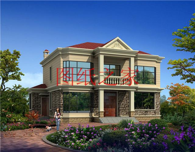 介紹3套二層別墅，光開間就有15米，造價(jià)還不到40萬，真是美美噠！