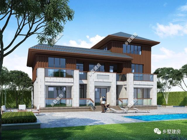 18x12米農(nóng)村現(xiàn)代風(fēng)格小別墅設(shè)計圖，大氣又簡單，濃濃現(xiàn)代元素，做村里最亮眼的別墅！