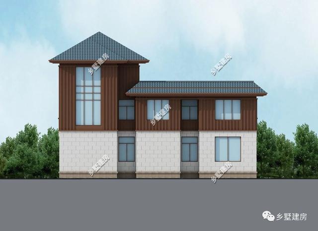 18x12米農(nóng)村現(xiàn)代風(fēng)格小別墅設(shè)計圖，大氣又簡單，濃濃現(xiàn)代元素，做村里最亮眼的別墅！