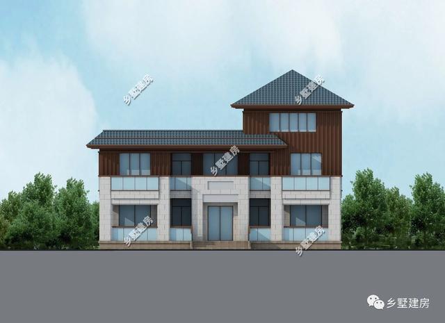 18x12米農(nóng)村現(xiàn)代風(fēng)格小別墅設(shè)計圖，大氣又簡單，濃濃現(xiàn)代元素，做村里最亮眼的別墅！