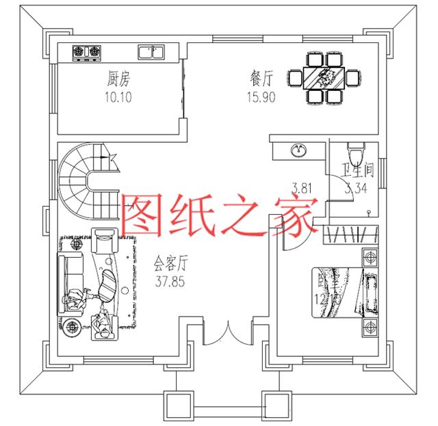 6套農(nóng)村三層別墅，占地110平方米左右，20萬(wàn)就能建好，這樣的別墅你喜歡嗎？
