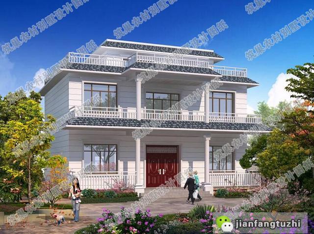 推薦兩款農(nóng)村平屋頂自建房，簡單實(shí)用，造價也不高，帶CAD全套施工圖