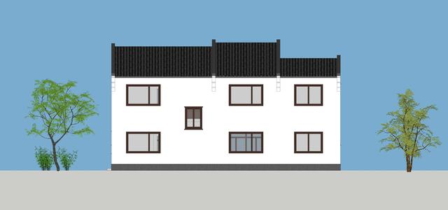 15.3米X11.5米二層新中式別墅設(shè)計圖，帶活動室和健身房，造價40萬，在家也能運動！