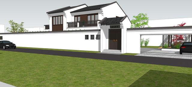 15.3米X11.5米二層新中式別墅設(shè)計圖，帶活動室和健身房，造價40萬，在家也能運動！