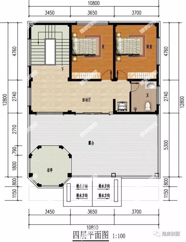 兩款賊靚的農(nóng)村三層別墅設(shè)計(jì)圖，外觀很美，第一棟帶地下室，第二棟有空中涼亭