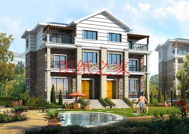 宅基地面積有限可以建雙拼別墅，每戶造價不到30萬，經(jīng)濟又實用，父母也可以跟著享福！