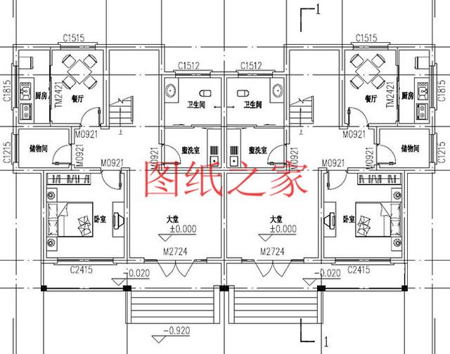 宅基地面積有限可以建雙拼別墅，每戶造價不到30萬，經(jīng)濟又實用，父母也可以跟著享福！