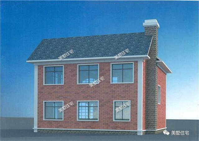 12米X10米小巧雙層磚混簡歐小別墅設(shè)計圖，5臥3衛(wèi)，別致大方，實用！