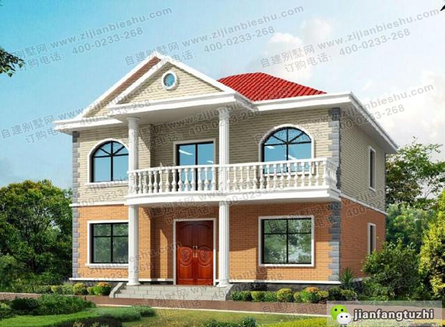 12×11米農(nóng)村二層簡(jiǎn)歐自建房，好看易建，造價(jià)20萬！